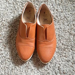 Genuine Leather Brown Shoes Size 8